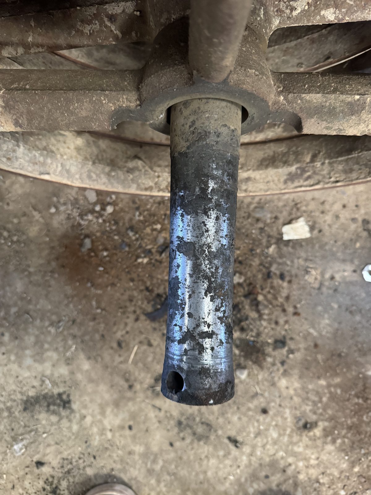 Shaft stub wear detail