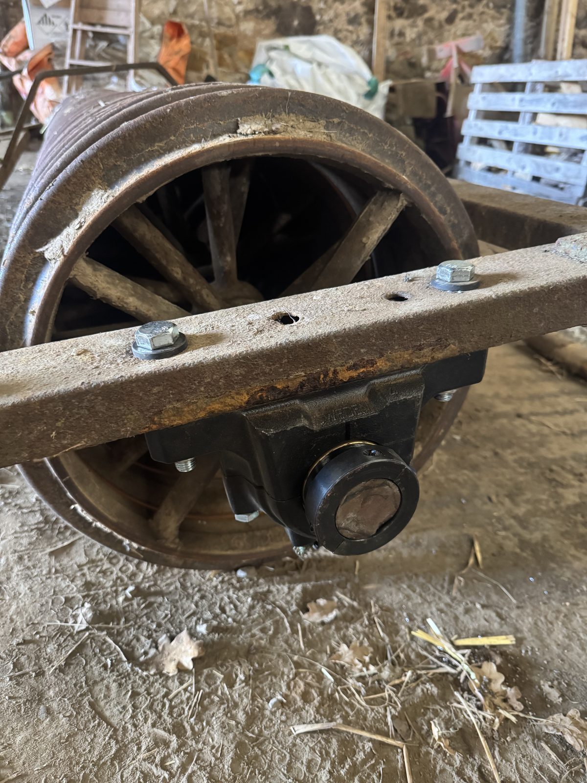 Finished repair: alternative angle